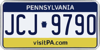 PA license plate JCJ9790