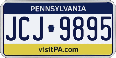 PA license plate JCJ9895