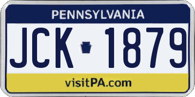 PA license plate JCK1879