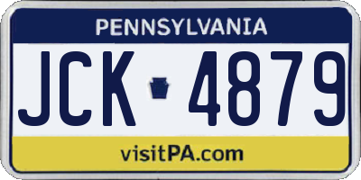 PA license plate JCK4879