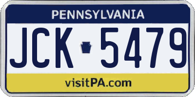 PA license plate JCK5479