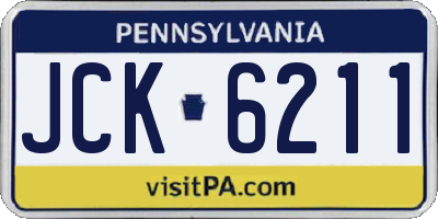 PA license plate JCK6211
