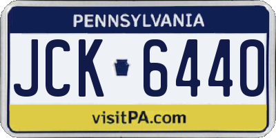 PA license plate JCK6440