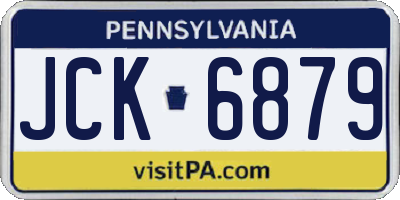 PA license plate JCK6879