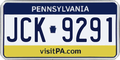 PA license plate JCK9291