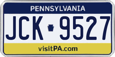 PA license plate JCK9527