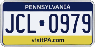 PA license plate JCL0979