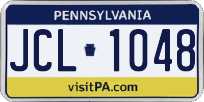 PA license plate JCL1048
