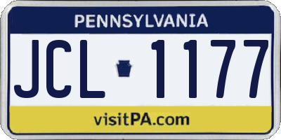 PA license plate JCL1177