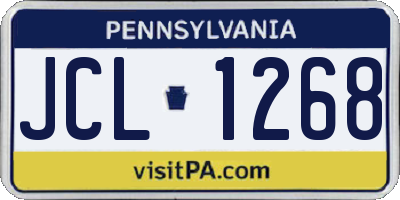 PA license plate JCL1268