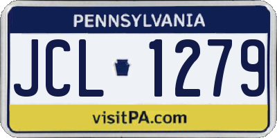PA license plate JCL1279