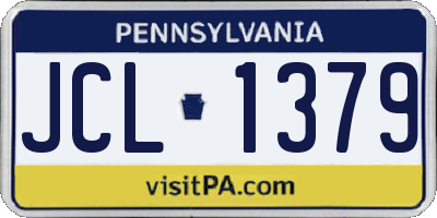 PA license plate JCL1379