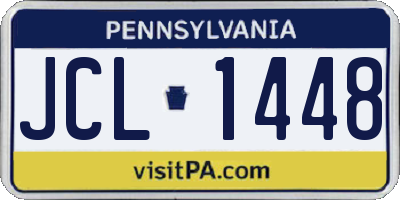 PA license plate JCL1448