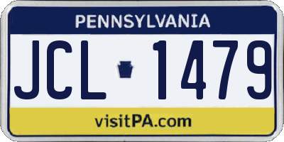 PA license plate JCL1479