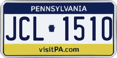 PA license plate JCL1510
