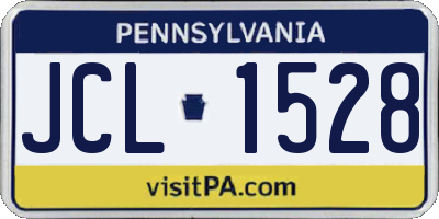PA license plate JCL1528
