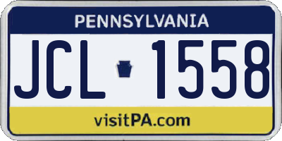 PA license plate JCL1558