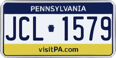 PA license plate JCL1579