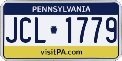 PA license plate JCL1779