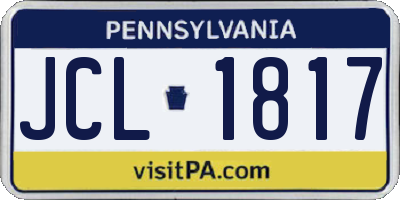PA license plate JCL1817