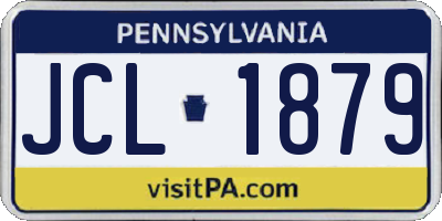 PA license plate JCL1879