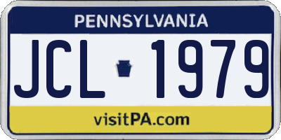 PA license plate JCL1979