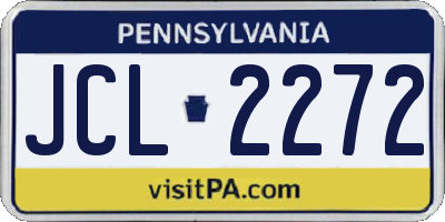 PA license plate JCL2272