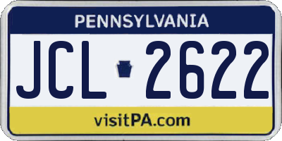 PA license plate JCL2622