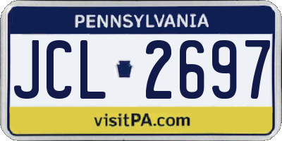 PA license plate JCL2697