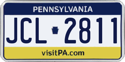 PA license plate JCL2811