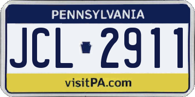 PA license plate JCL2911