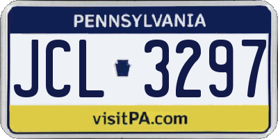 PA license plate JCL3297
