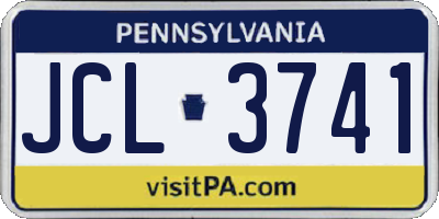 PA license plate JCL3741