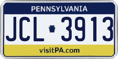 PA license plate JCL3913