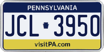 PA license plate JCL3950