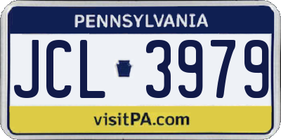 PA license plate JCL3979