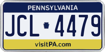 PA license plate JCL4479