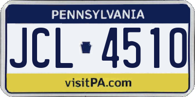 PA license plate JCL4510