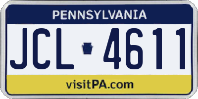 PA license plate JCL4611