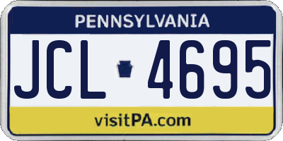 PA license plate JCL4695