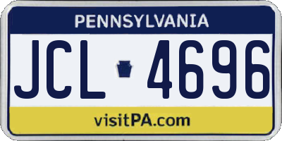 PA license plate JCL4696