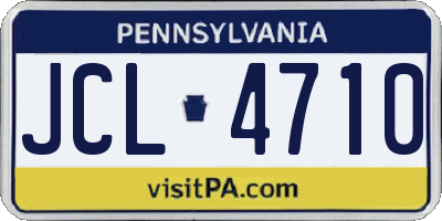 PA license plate JCL4710