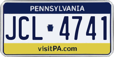 PA license plate JCL4741