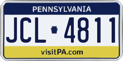 PA license plate JCL4811