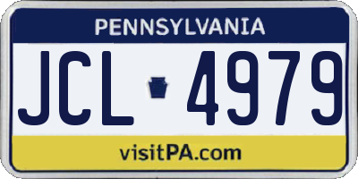 PA license plate JCL4979