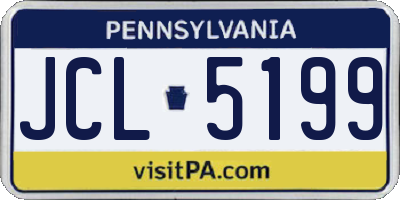 PA license plate JCL5199
