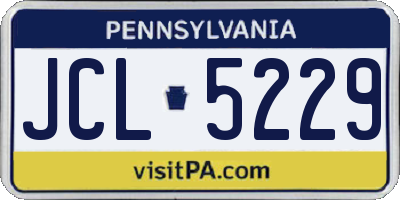 PA license plate JCL5229