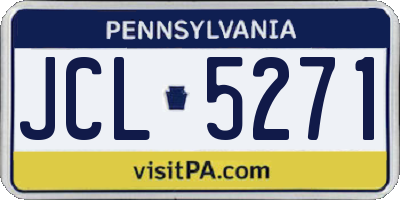 PA license plate JCL5271