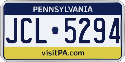 PA license plate JCL5294