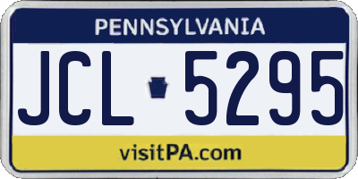 PA license plate JCL5295